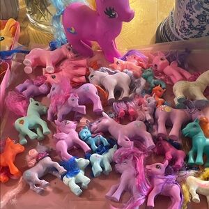 Colorful Pony Toy Set